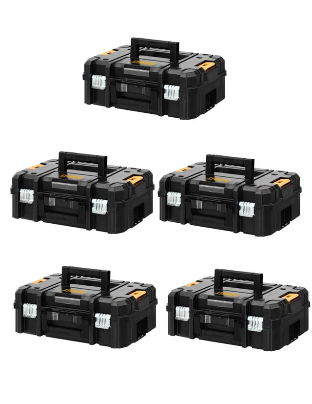 Pack mit 5 Koffers Dewalt tstak ii