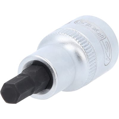 1/2' Bit-Stecknuss Innensechskant, kurz, 7 mm