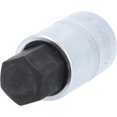 1/2' Bit-Stecknuss Innensechskant, kurz, 19 mm
