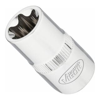 T Steckschlüsseleinsatz ∙ V2196N ∙ 1/2 Zoll (12,5 mm) Vierkant hohl ∙ Außen torx® Profil ∙ sw E18