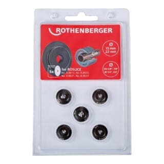 Schneidrad für roslice 15 und 22mm, 5/8 und 7/8", 5 Stück - 088841D - Rothenberger