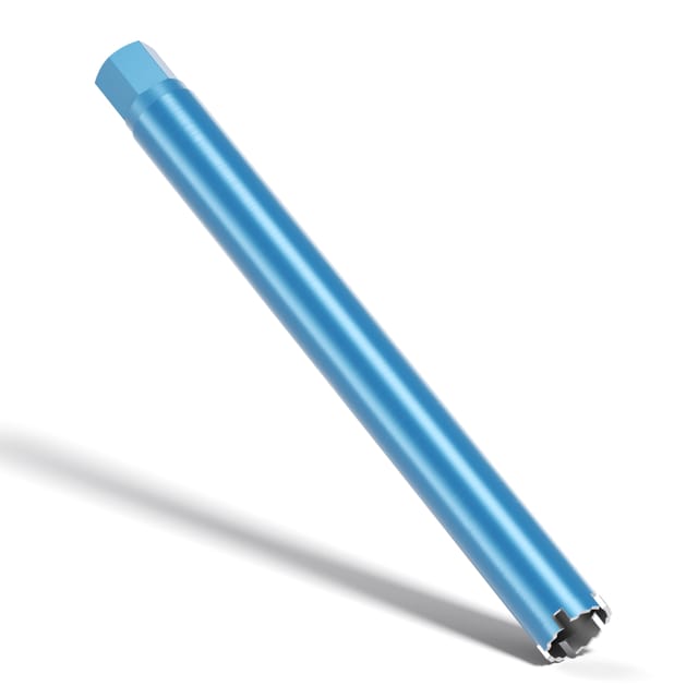 Wiltec Diamantbohrkrone Typ 1 (Shark) Ø 52 mm, Bohrkrone 450 mm, 1¼ UNC Nassbohrkrone, Diamantbohrer für Beton, Stein, Granit
