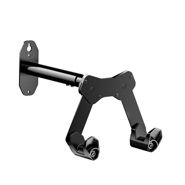 Wiltec - Fahrrad Wandhalterung 39,8 x 16,7 x 32,6-42,6 cm bis 25 kg, Fahrradhalterung universell, Fahrradaufhängung ø 55 mm Oberrohr & 45°