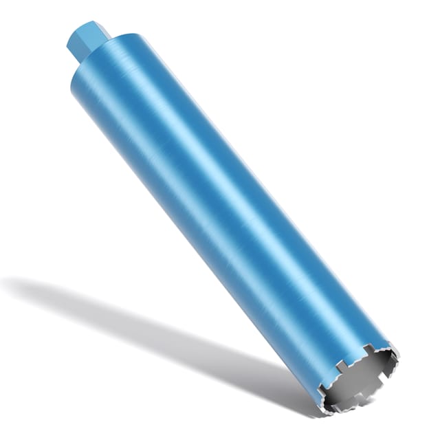 Wiltec Diamantbohrkrone Typ 1 (Shark) Ø 102 mm, Bohrkrone 450 mm, 1¼ UNC Nassbohrkrone, Diamantbohrer für Beton, Stein, Granit