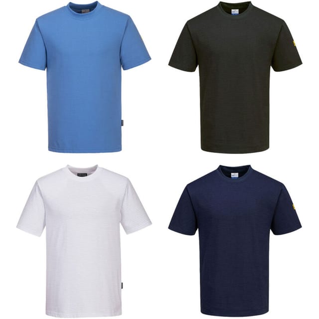 AS20 esd Antistatisches Arbeits-T-Shirt - xxl - Schwarze - Portwest