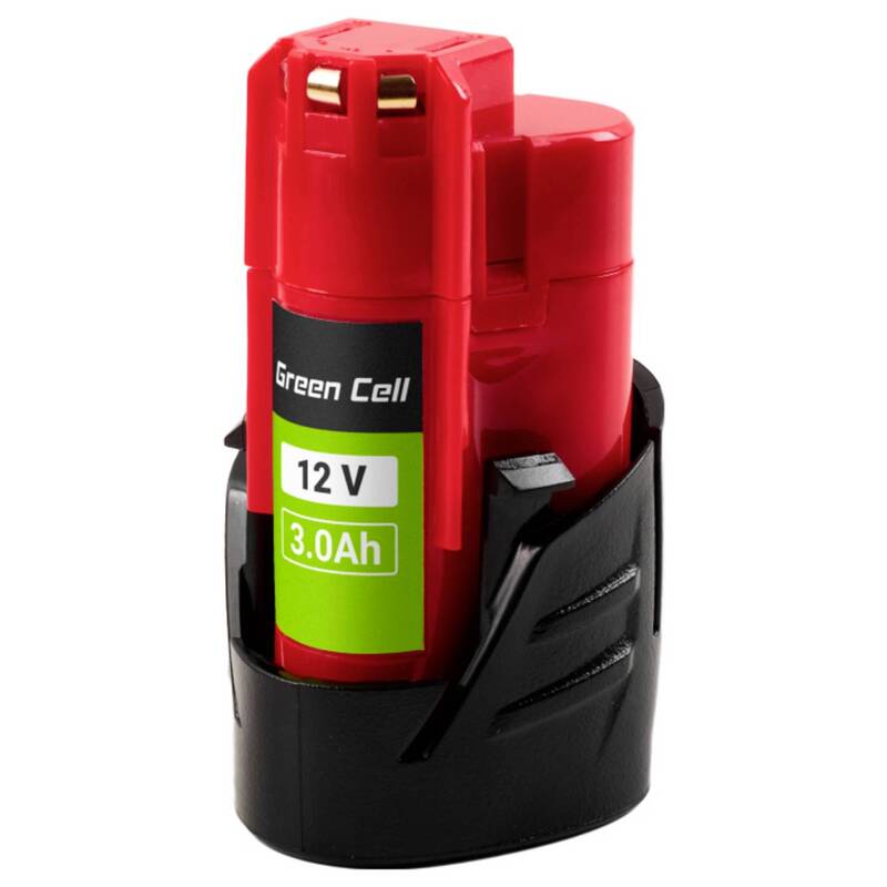 [neuwertig] B-ware Green Cell Werkzeug-akku B3 4932451388 12v 3ah Li-ion Für Milwaukee Geräte 180g