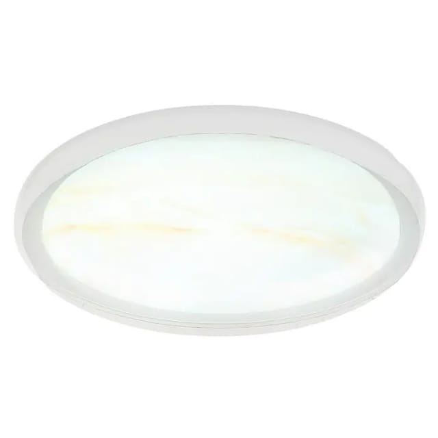 Globo Lighting - Deckenlampe Wohnzimmerleuchte Deckenleuchte led cct Marmoroptik weiß d 38,5 cm