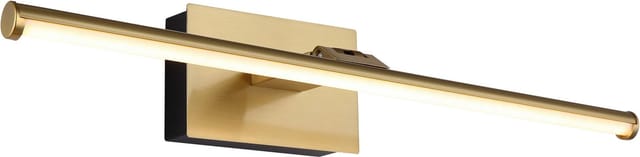 Bilderlampe Wandlampe Wohnzimmerlampe beweglich Akku messingfarben LED L 40 cm