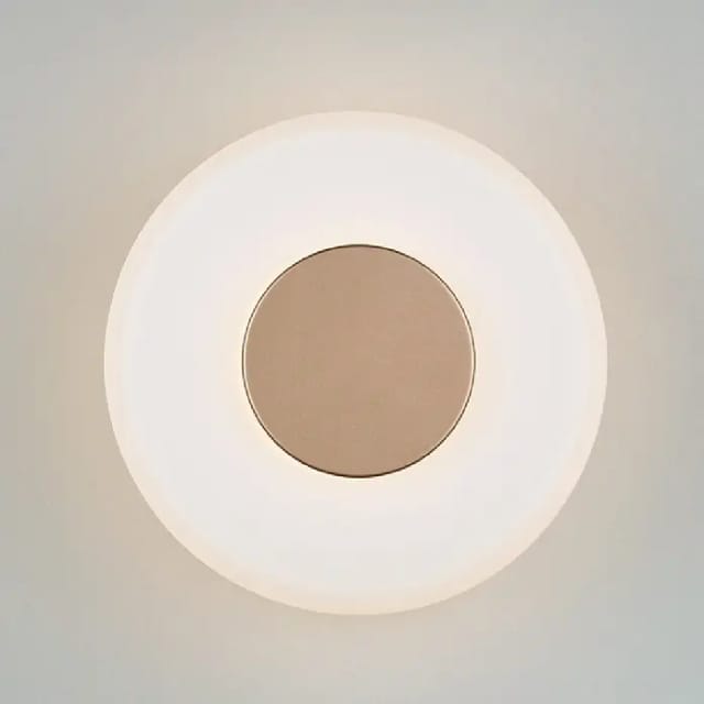 Dimmbare LED Wandleuchte CELESTE mit Glasschirm Weiß, Ø 22cm