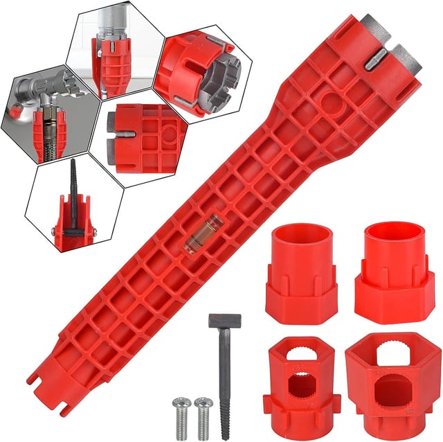 14-in-1-Multifunktionsschlüssel für Toilette, Waschbecken, Badezimmer, Küche, Sanitärinstallation und Reparaturen