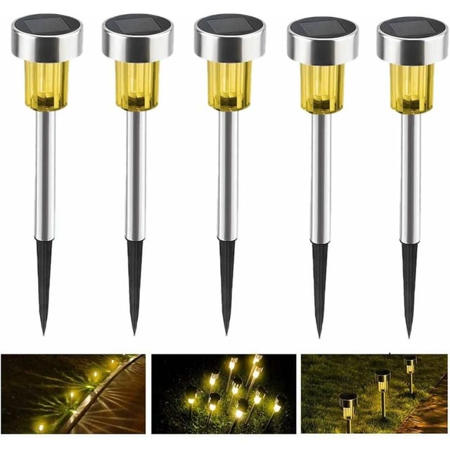 Solar-Bodenleuchte für den Außenbereich, LED-Gartenlampe, Dekoration, Solar-Außenbeleuchtung für Rasenwege, wasserdicht, IP65, automatisch