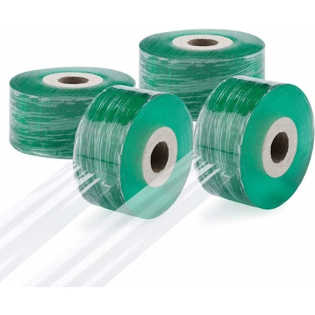 4-teiliges Pfropfband für die Pflanzenreparatur, transparentes, dehnbares Folienklebeband, Stretch-Barriereband, Pfropfbänder
