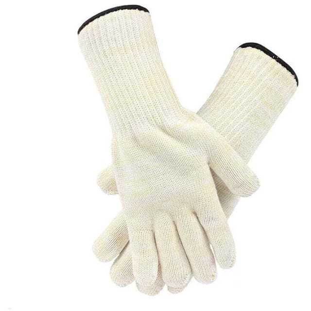 Paar Grillhandschuhe Hitzebeständige Handschuhe Universalgröße Grill - Küchenhandschuhe Widersteht bis zu 500°C Ofenhandschuhe für BBQ, Grillen,