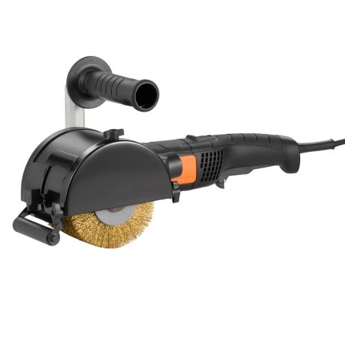 Vevor Poliermaschine, 1300 W, 6 Variable Geschwindigkeiten, Oberflächenbearbeitungswerkzeug, Handgeführte Elektrische Metall-poliermaschine Mit Stahldraht-polierrad Für Edelstahl, Holz