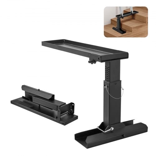 Vevor Leiternivellierer, 756,92 X 289,5-457,2 Mm, Leiterstabilisator Für Stahlleitern, Zusammenklappbarer Leiterbein-leveler, Einfach Zu Verwendender Beinstabilisator, Zubehör Für Ausziehleitern