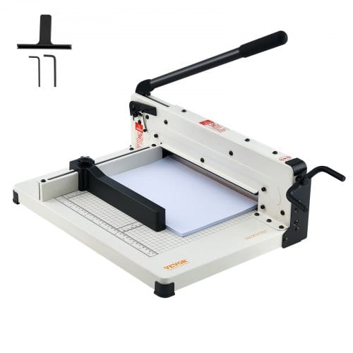 Papierschneider Manuelle Schneidemaschine (bis A4 Papier 304,8 Mm, 400 Blatt), Papierschneidemaschine Hebelschneider, Guillotine-schere Für Papier Höchste Präzision Büro Zuhause Schule Weiß