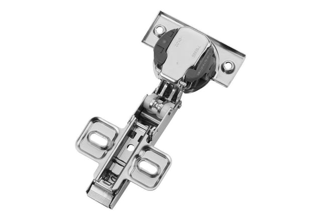BLUM Topfband 110° mit Schließautomatik inkl. Montageplatte 173L6100, Eckanschlag 71B3550, Set