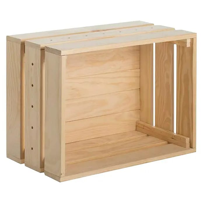 Astigarraga Home Box Holzkiste (L x B x H: 28 x 51,2 x 38,4 cm, Natur)