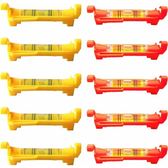 10 Stück Mini-Wasserwaage, Schnur-Wasserwaage, Fliesen-Wasserwaage, Maurerschnur, Wasserwaage, geeignet für Mauerwerk, Klempnerei, Bauindustrie,