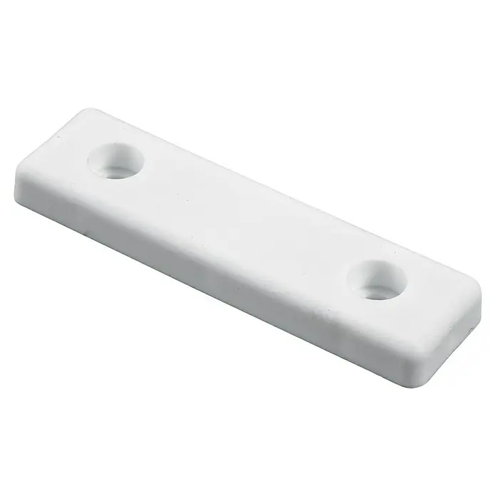 Hettich Plastik-Gleiter (Weiß, L x B: 50 x 14 mm)