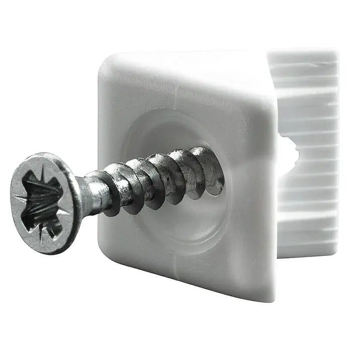 Hettich Rückwandverbinder (L x B x H: 10 x 14 x 10 mm, Kunststoff, Weiß)