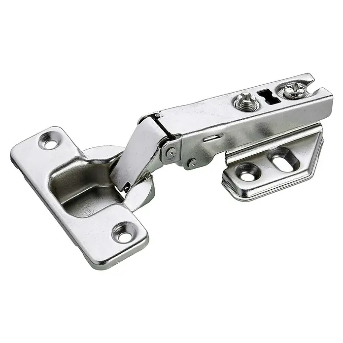 Hettich Topfscharnier (Vorliegend, Durchmesser Topf: 35 mm, Stahl, Öffnungswinkel: 105 °, Silber, Schrauben)