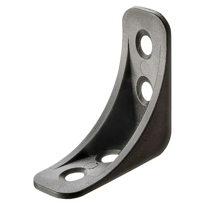 Hettich Eckverbinder (L x B x H: 40 x 16 x 40 mm, Kunststoff, Schwarz)