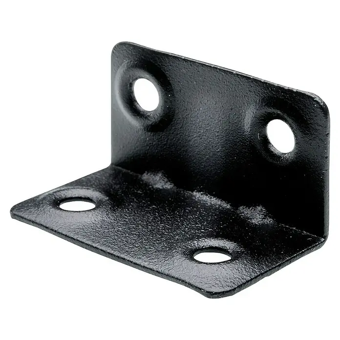 Hettich Winkelverbinder (L x B x H: 37 x 20 x 20 mm, Schwarz, 1 Stk.)
