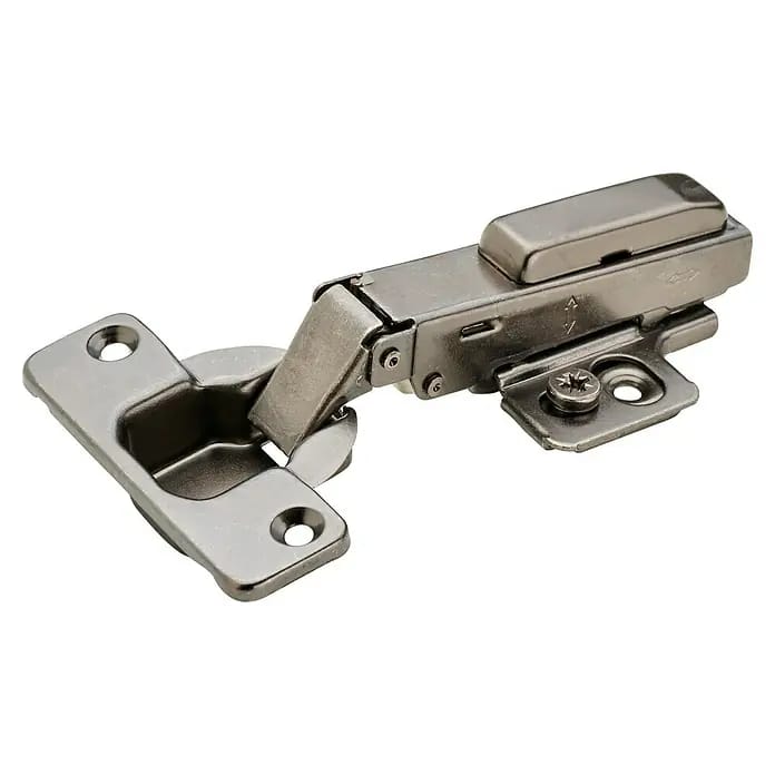 Hettich Türscharnier (Vorliegend, Durchmesser Topf: 35 mm, Stahl, Öffnungswinkel: 105 °, Schwarz, Klemmen, Bremssystem)