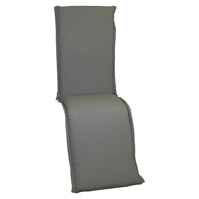 beo Gartenmöbel-Auflage Atlanta (Relaxsesselauflage, 1 Stk., L x B x H: 170 x 52 x 8 cm, Baumwolle, Polyester, Grau)