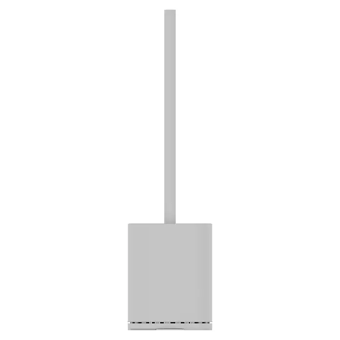 Camargue Antwerpen WC-Bürstengarnitur (Edelstahl, Weiß, Form: Oval)