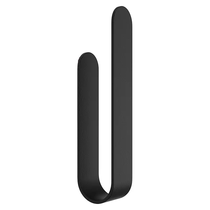 Camargue Antwerpen Handtuchhalter (Schwarz, Matt, B x L: 22 x 4,6 cm)