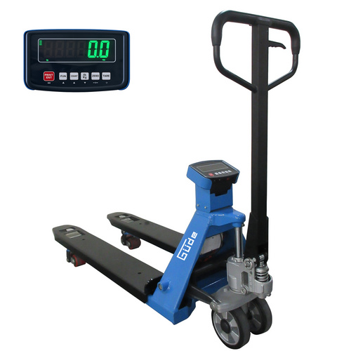 GÜDE Hubwagen, Gabelhubwagen GHW Scale 2500, LxBxH: 155x56x120,5 cm, blau