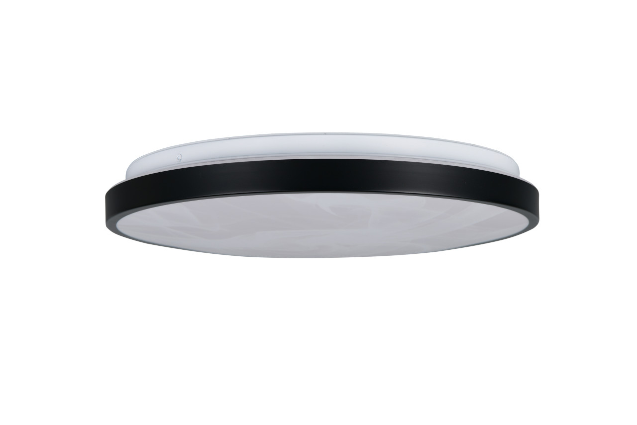 Trio LED-Deckenleuchte Fena Ø38,5 cm schwarz matt DIP-Switch Bild 2