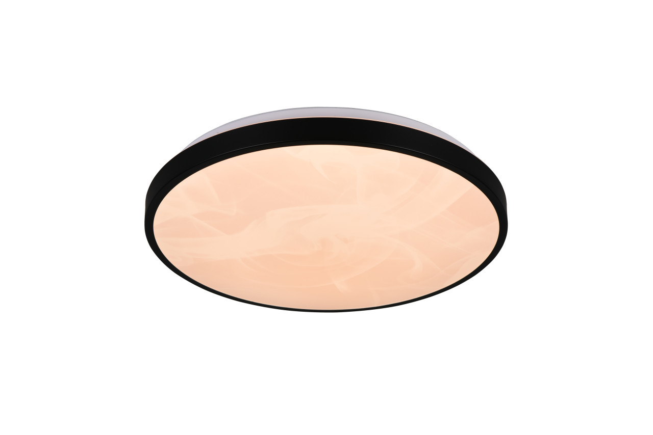 Trio LED-Deckenleuchte Fena Ø38,5 cm schwarz matt DIP-Switch Bild 3