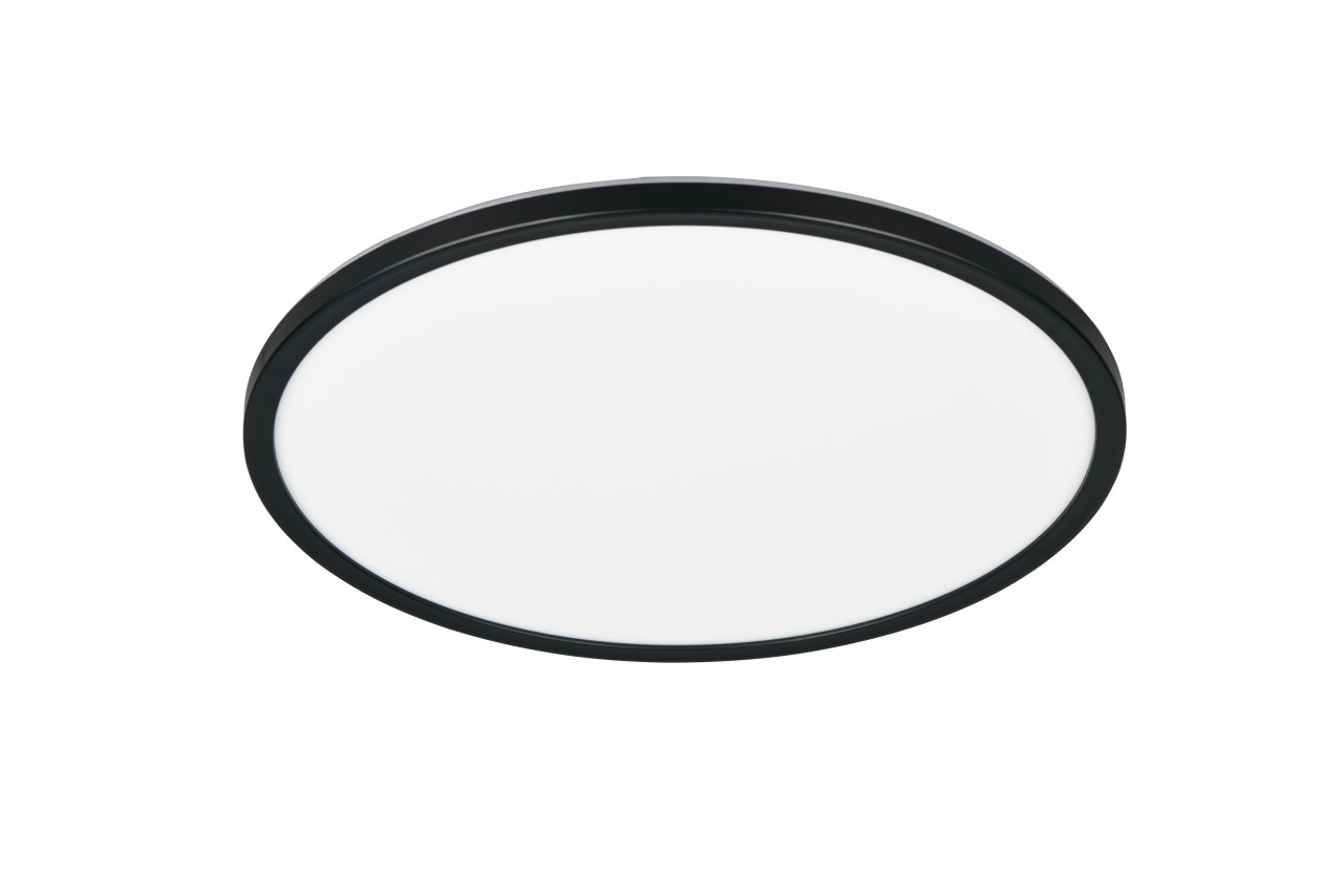 Reality LED-Deckenleuchte Emra Ø42 cm schwarz matt Memory Funktion Bild 3