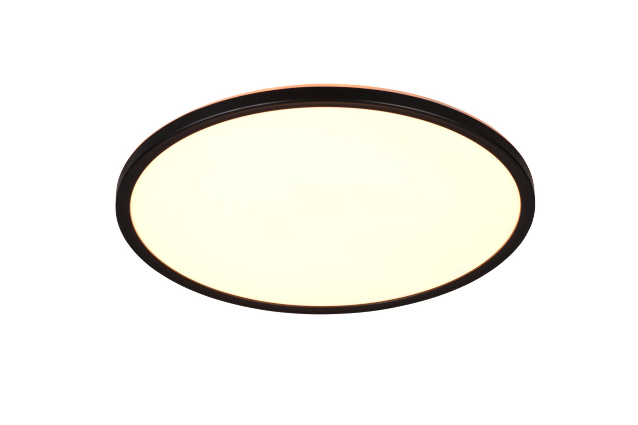 Reality LED-Deckenleuchte Emra Ø42 cm schwarz matt Memory Funktion Bild 4