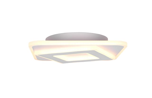 Trio LED-Deckenleuchte Emilio 30x30 cm weiß matt Color Switch