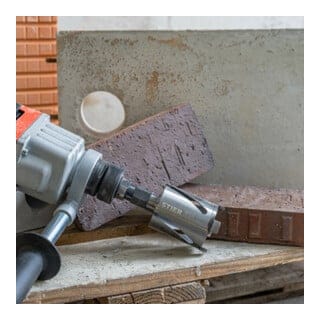 STIER Premium Diamant Dosensenker DAS System für Staubabsaugung, Bohrkrone, Durchmesser: 68 mm, Bohrkopftiefe: 70 mm, M16, Dosenbohrer, Bohrkrone für