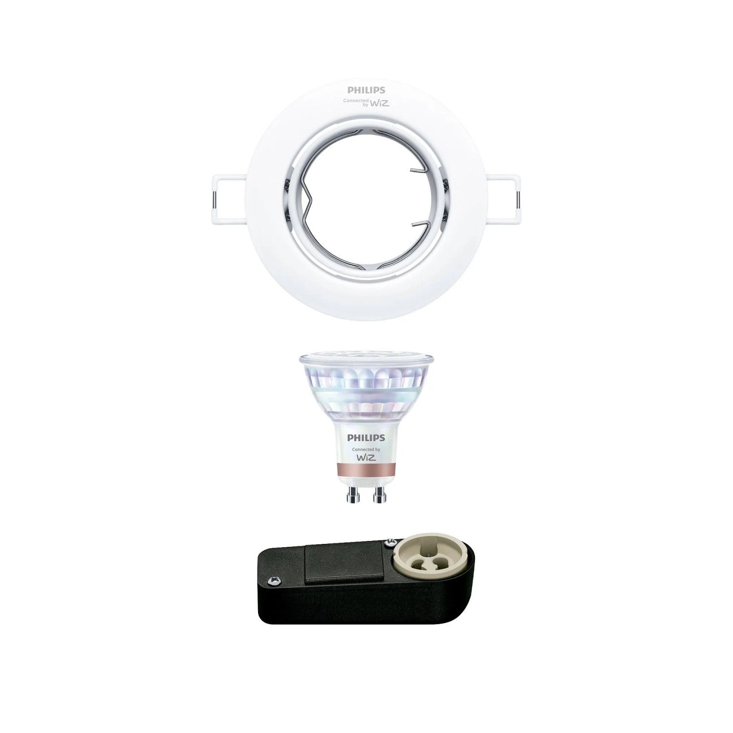Philips Einbauspot Smart GU10 RGB 400,m 9 x 7,2 cm Weiß