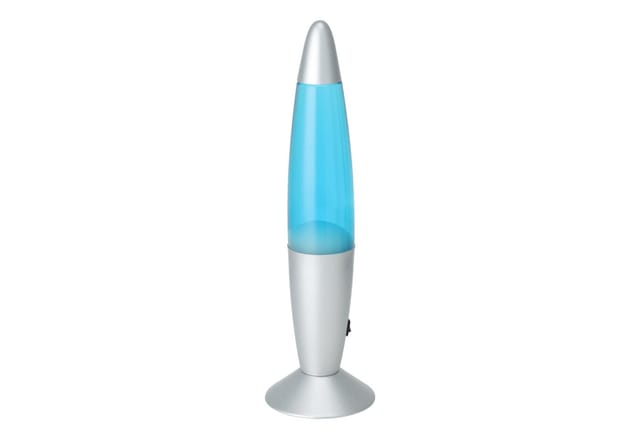 Eglo Tischlampe Lava Silber Blau Weiß Ø 9,8 cm