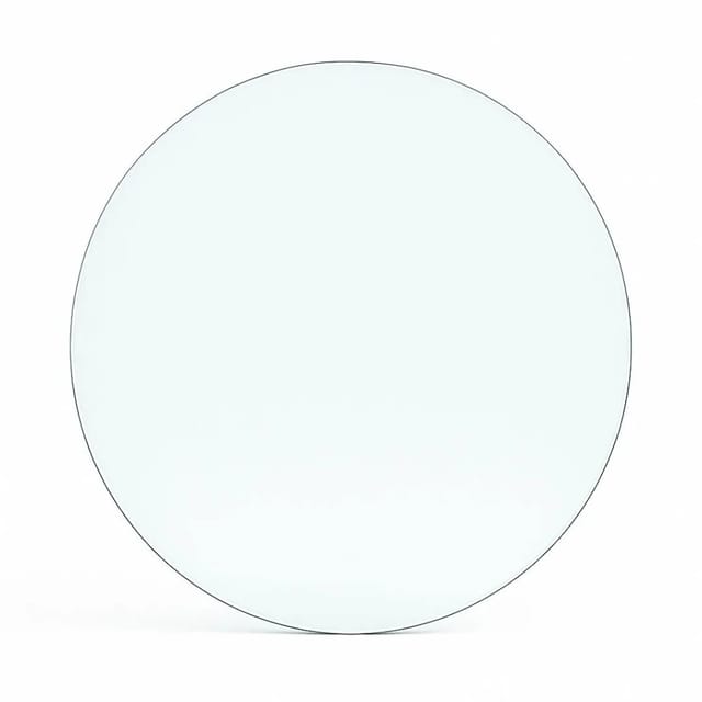 Feuercampus Funkenschutzplatte Glas für Kaminofen Kreis 110 x 110 x 0,8 cm
