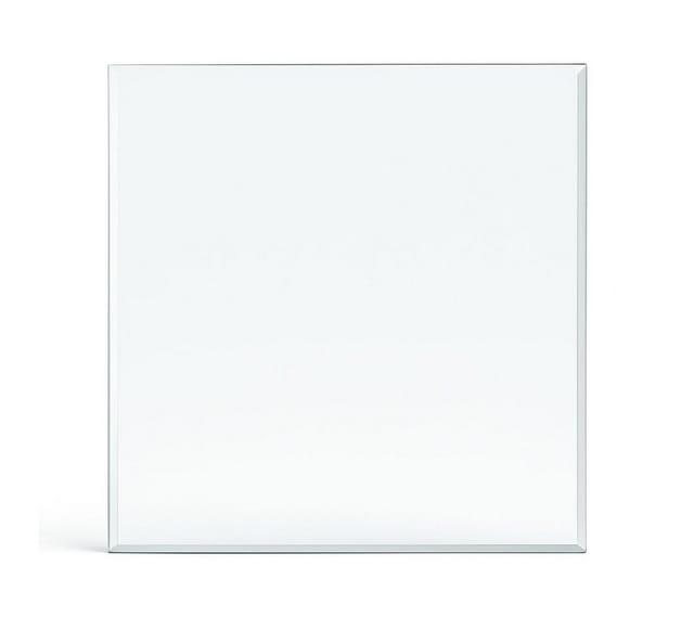 Feuercampus Funkenschutzplatte Glas für Kaminofen Quadrat 110 x 110 x 0,6 cm