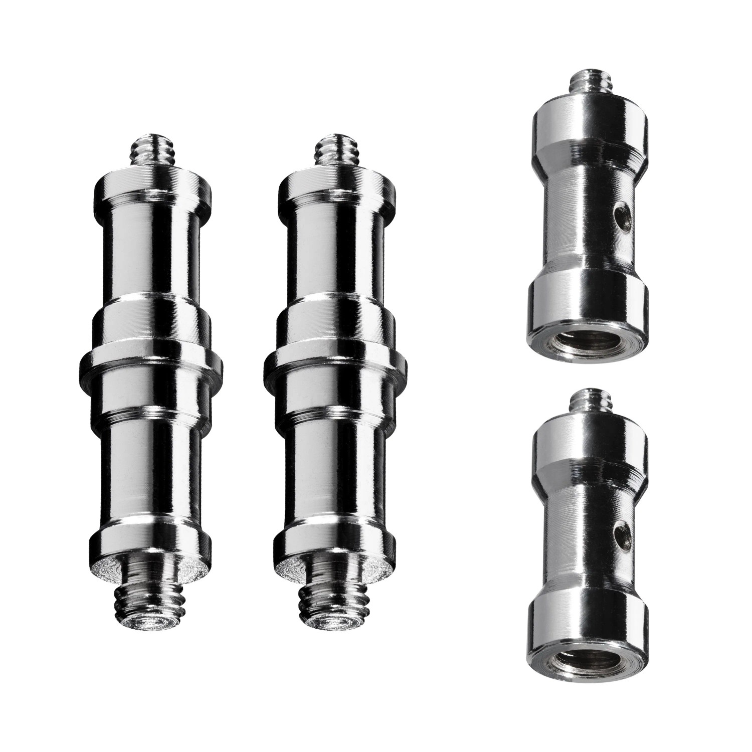 Walimex Set 2+2 Spigot Gewinde Adapter 3/8 Zoll 1/4 Zoll Fotografie Kamera Zubehör Foto