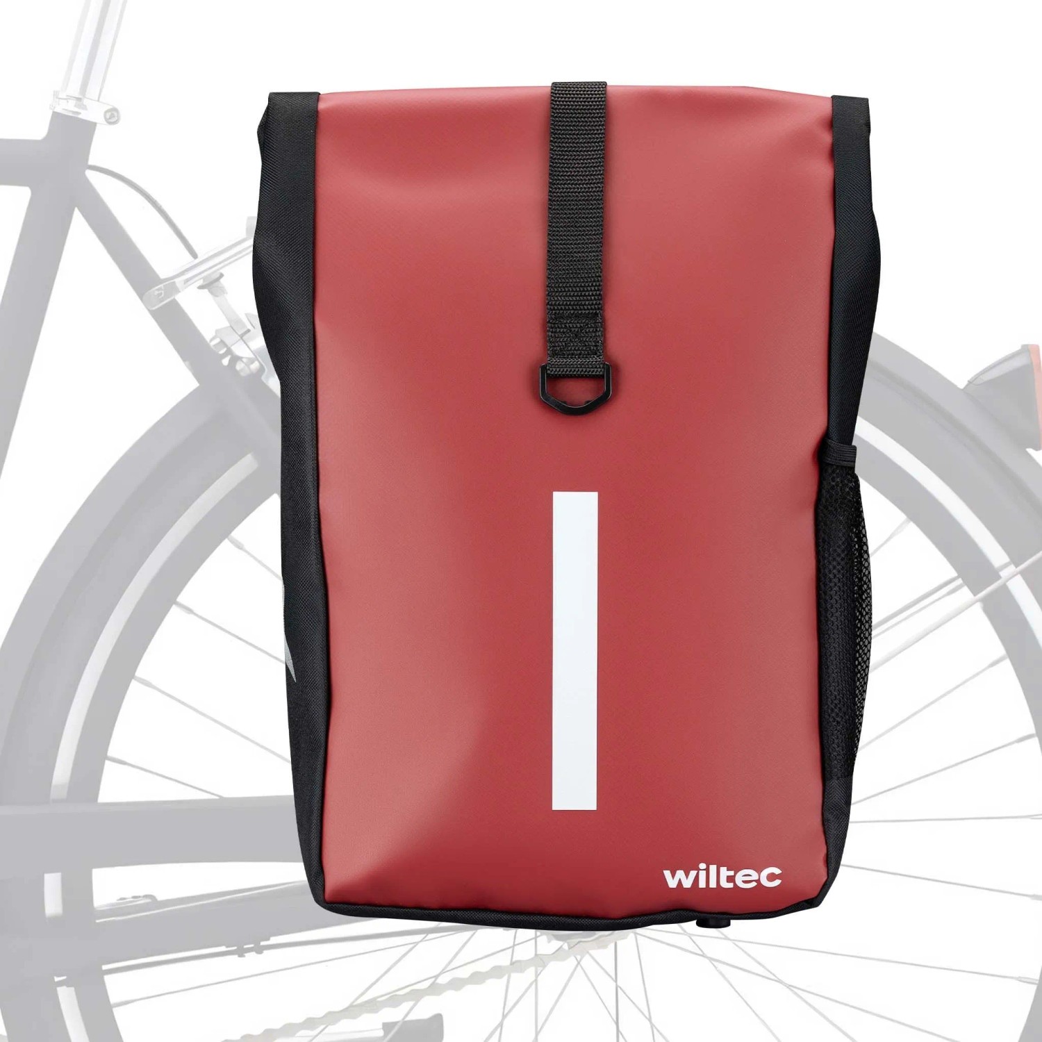 Wiltec Gepäckträgertasche Rot 16L Fahrradtasche Gepäckträger Gepäcktasche