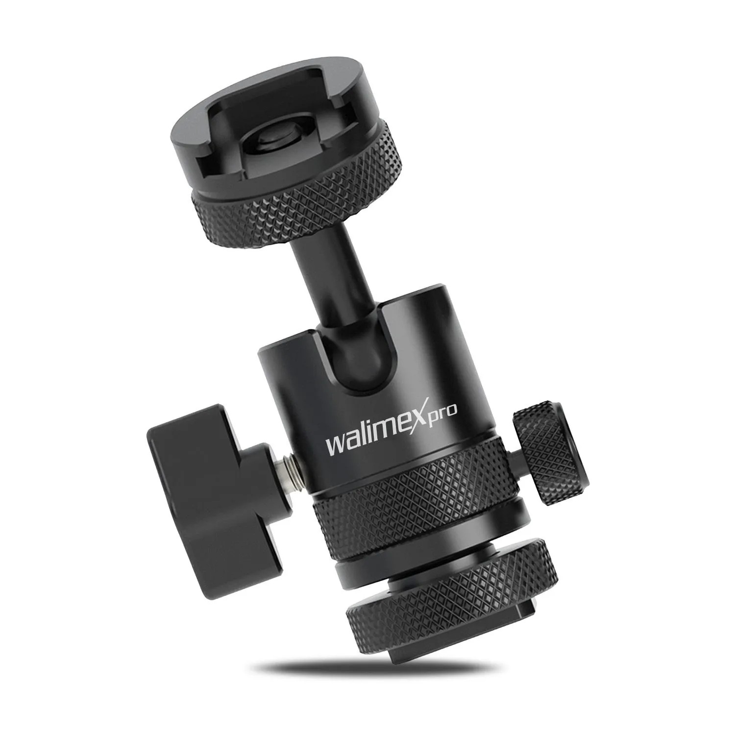 Walimex Pro Mini Kugelkopf Single Shoe 1/4 Blitzschuh Stativkopf 360° Kamera