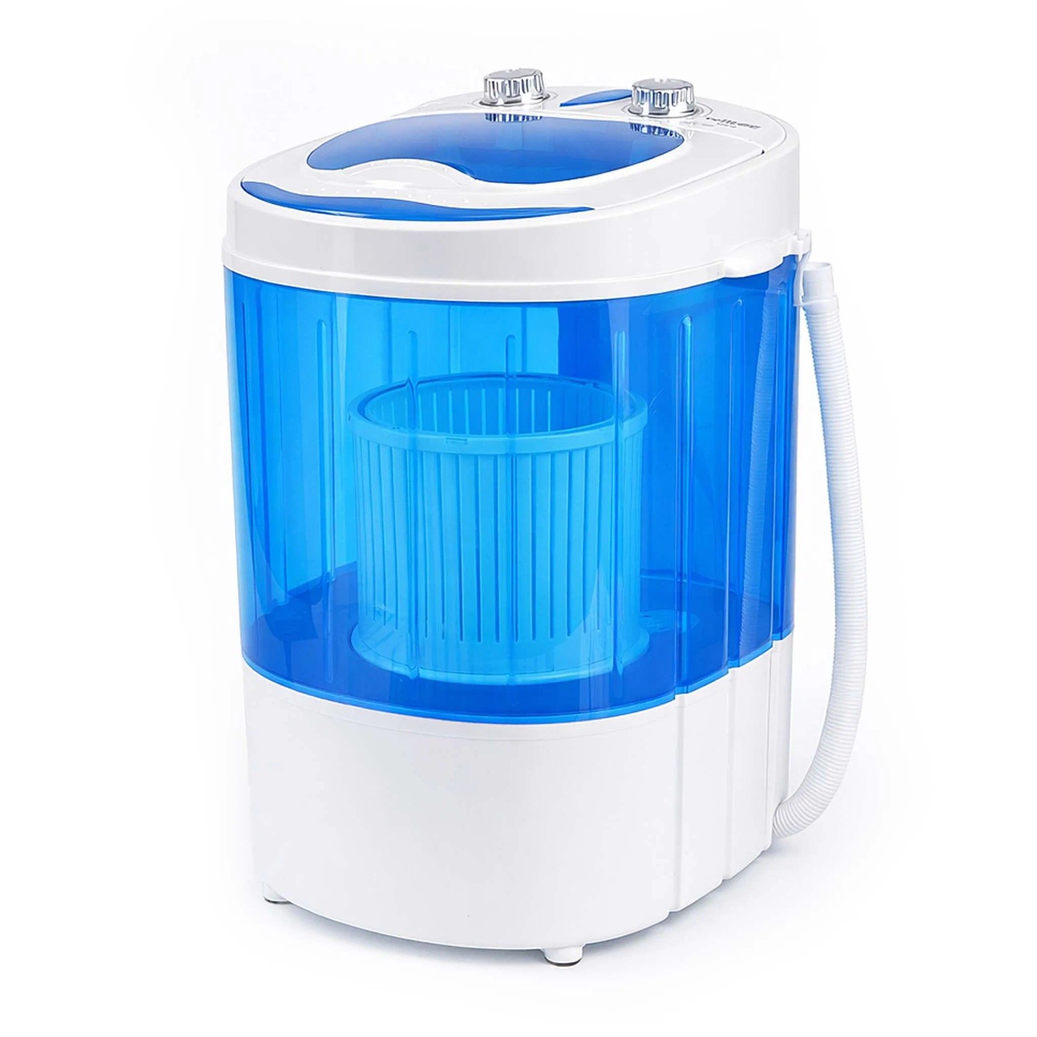 Wiltec Camping Waschmaschine 3Kg Mini Waschmaschine Schleuder Waschautomat Timer