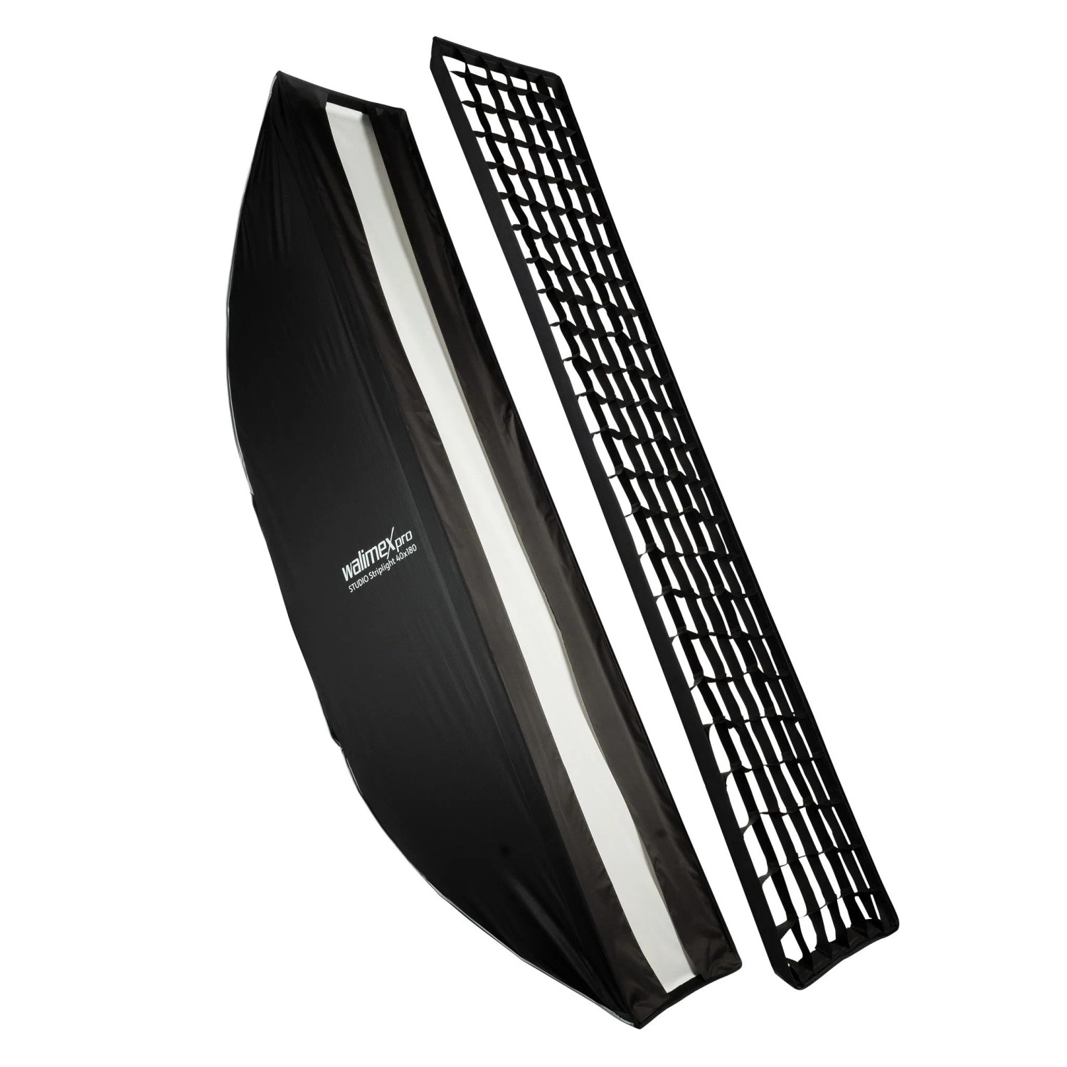 Walimex Pro Studio Striplight Softbox 40X180Cm 360° Schirmfunktion Grid Adapter