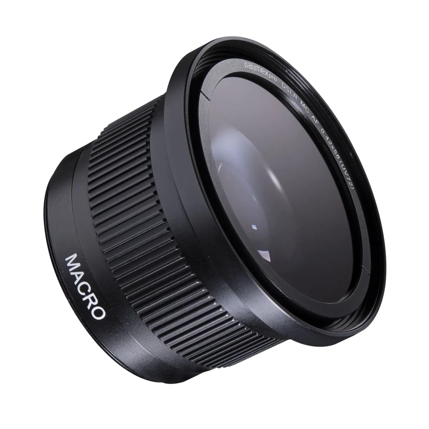 Walimex Pro Makro Fish Eye Vorsatzlinse 0.42X58Mm Fisheye Makroeffekte Konverter