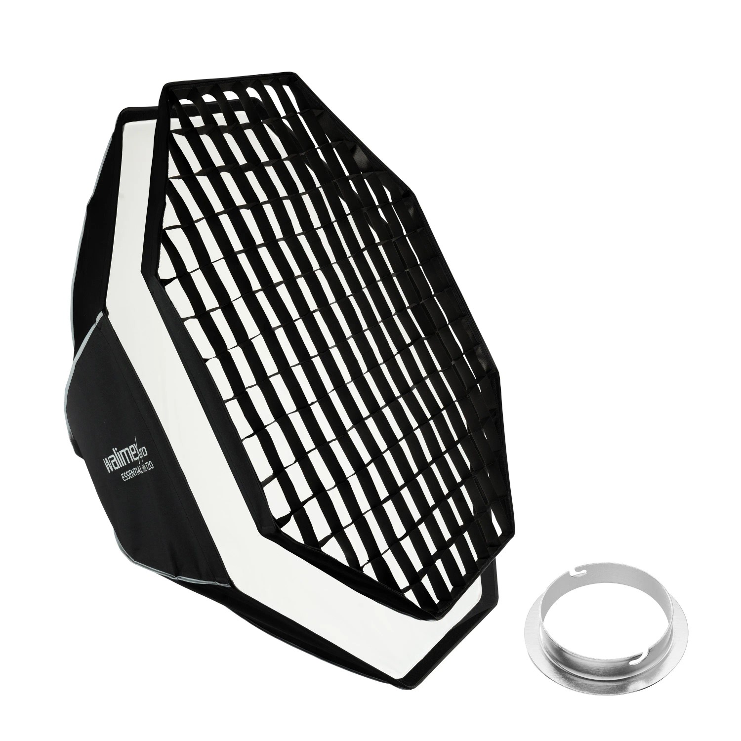 Walimex Pro Essential Softbox Octagon 120Cm 360° Einfacher Aufbau Grid Elinchrom